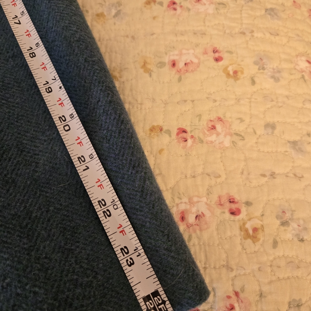 Talbots Teal Shetland Wool Blazor  Size 8 - Picture 9 of 10
